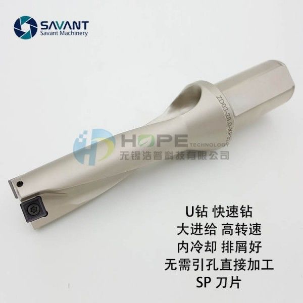 Savantec 2D-5D 고 업무 효율성 인덱스 가능한 드릴 비트 CNC 기계 센터 빠른 U 드릴